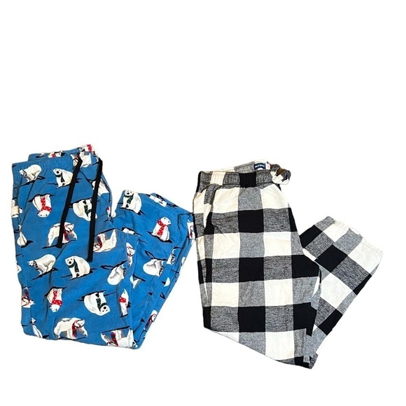 Old Navy & Croft and Barrow Pajama Pants Bundle Womens Size XL Holidays - Picture 1 of 9